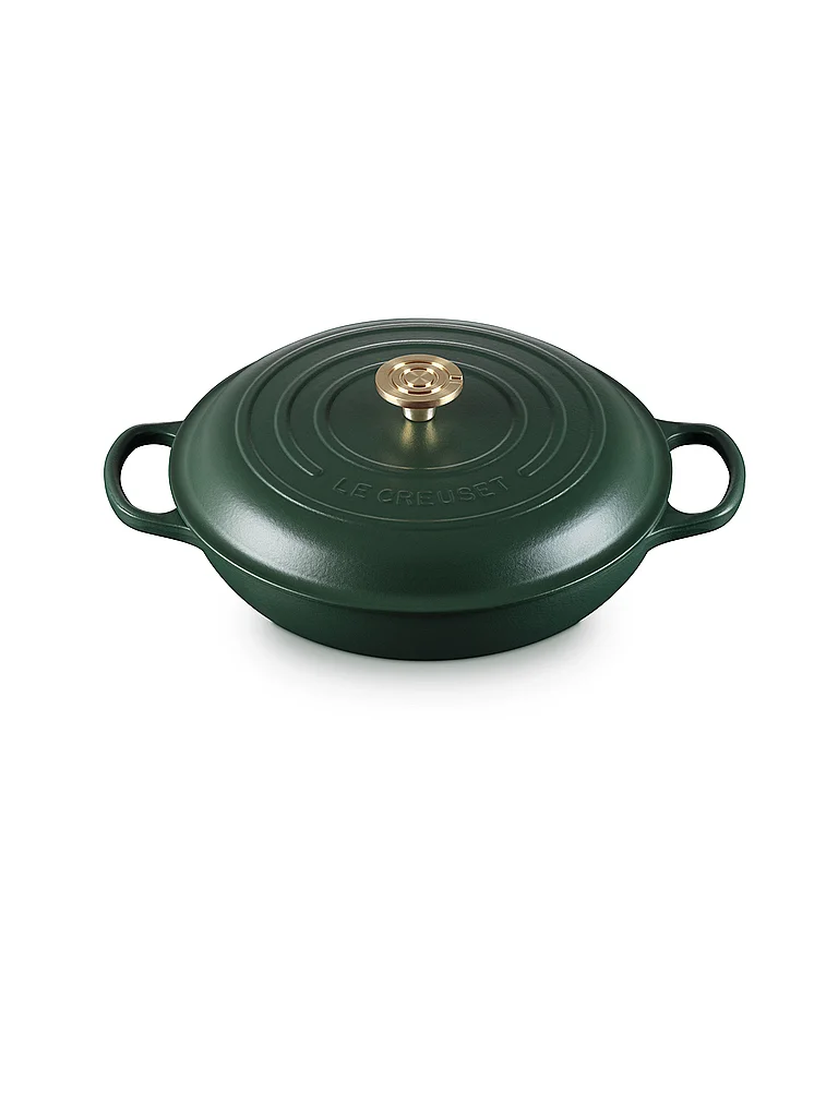 LE CREUSET Gourmet Profitopf SIGNATURE 30cm/3,5l Foret/GD dunkelgrün